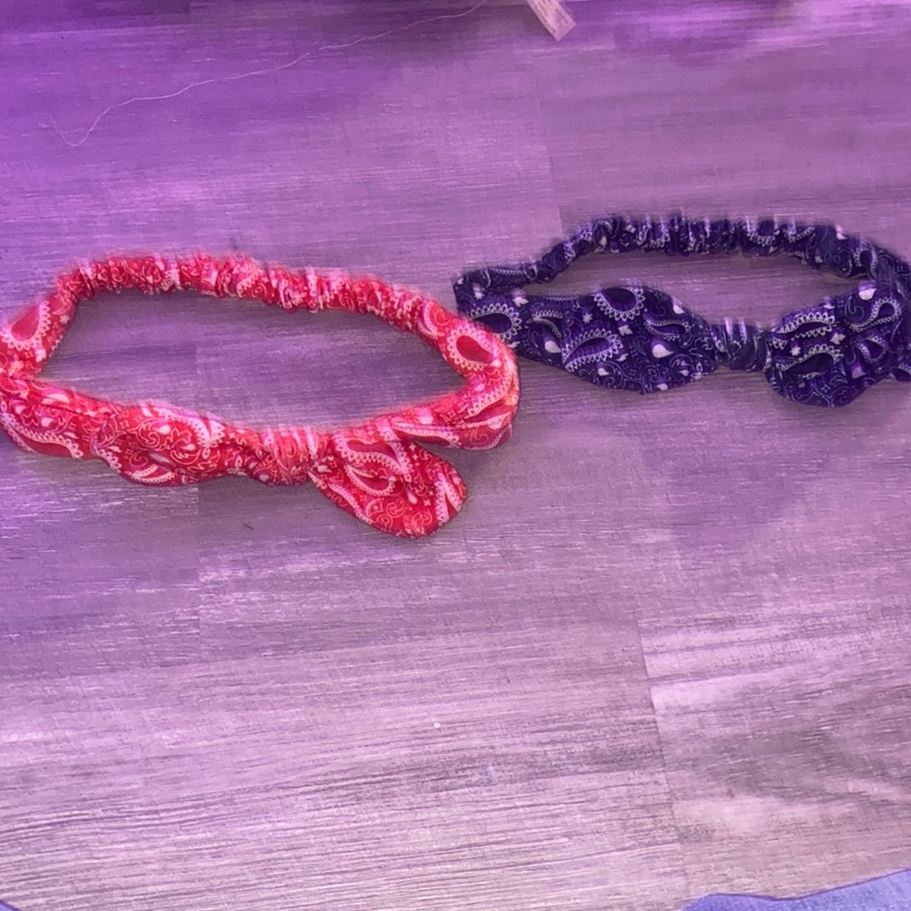 Red and blue headband FITS ALL